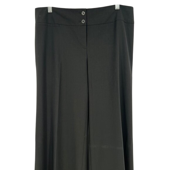 Calvin Klein Womens Wide Leg Pants Size 10 Black NWT - Picture 2 of 11